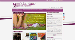 Desktop Screenshot of mediatheque-agglo-sarreguemines.fr