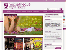 Tablet Screenshot of mediatheque-agglo-sarreguemines.fr